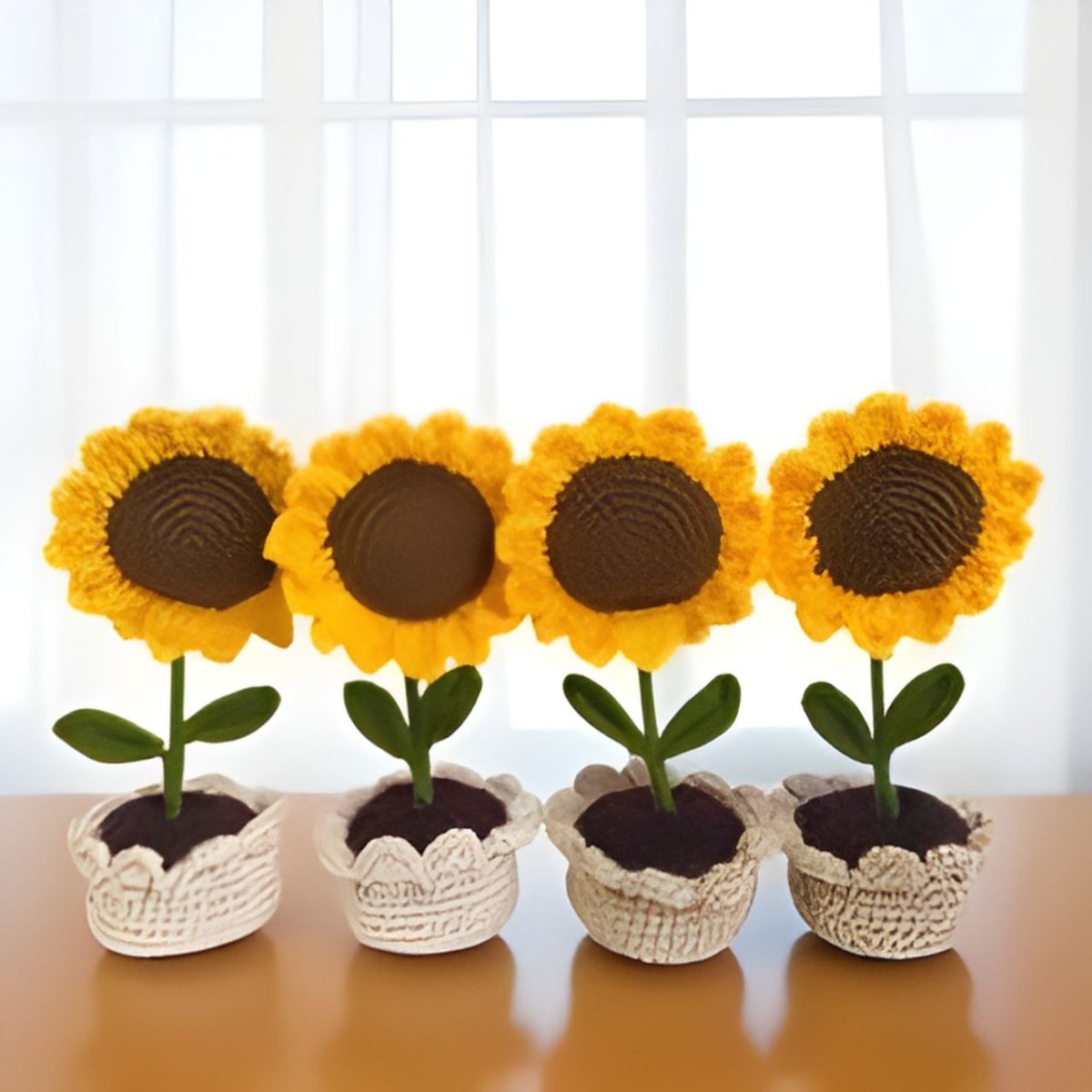 
                  
                    Sunflower Vase Crochet Handmade - Flowers to Nepal - FTN
                  
                
