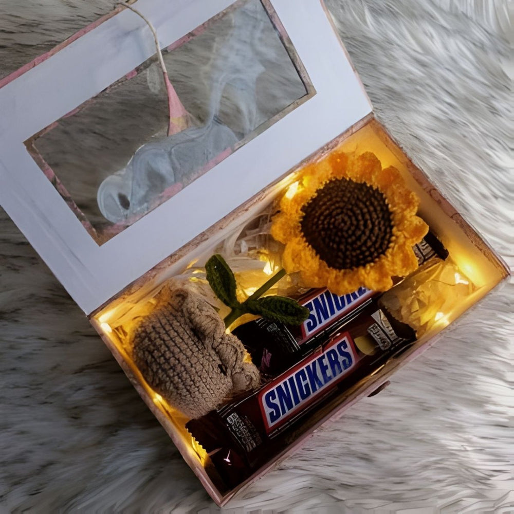 Sunshine Glow & Sweets Gift Box - Flowers to Nepal - FTN