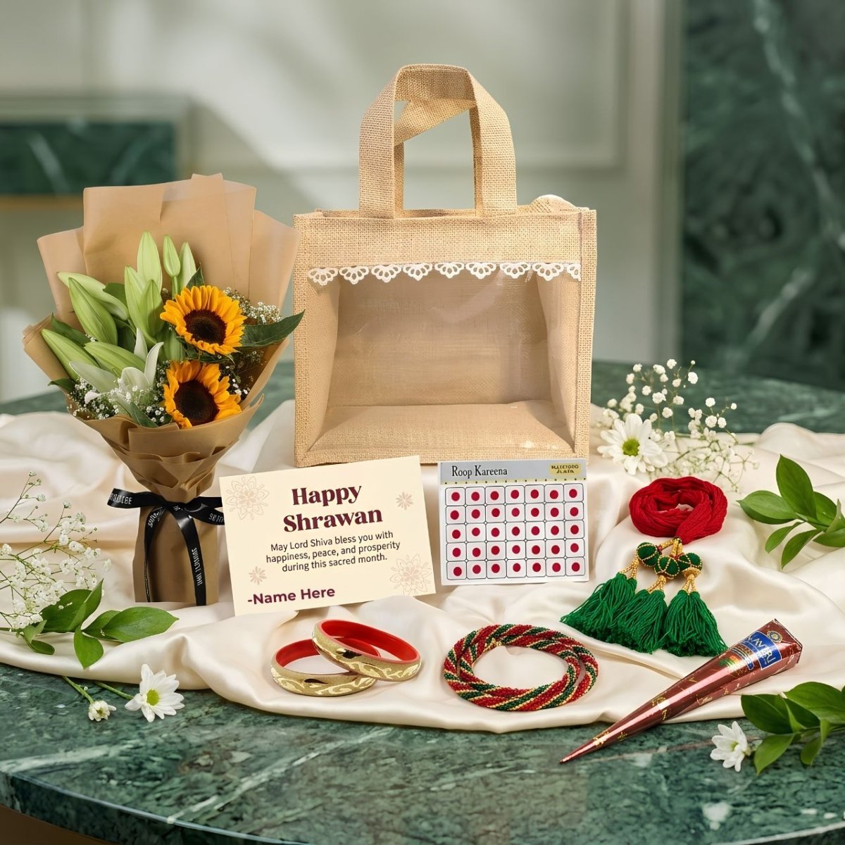 Sunshine Shrawan Surprise - Flowers to Nepal - FTN