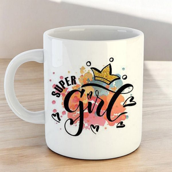 Super Girl: Empowering Ceramic Mug - Flowers to Nepal - FTN