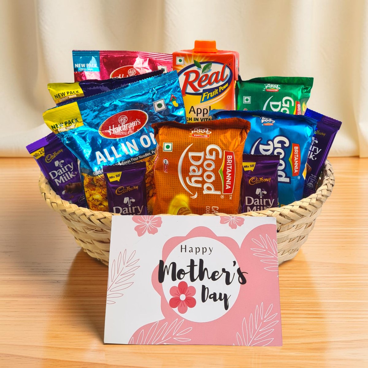 Sweet & Crunchy Mother’s Day Gift Basket - Flowers to Nepal - FTN