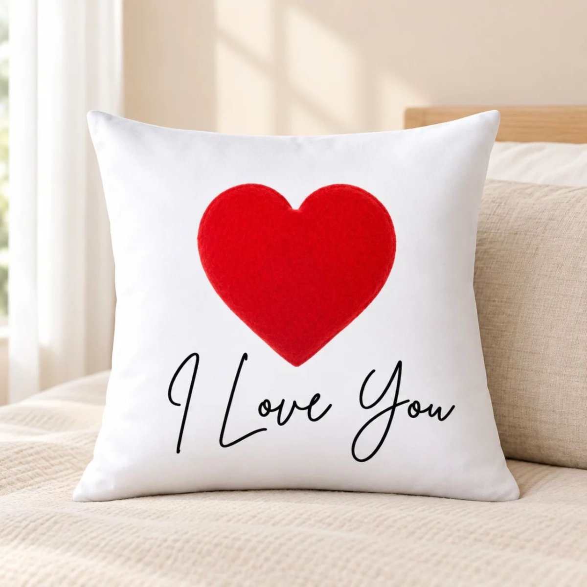 Sweet “I Love You” Cushion - Flowers to Nepal - FTN