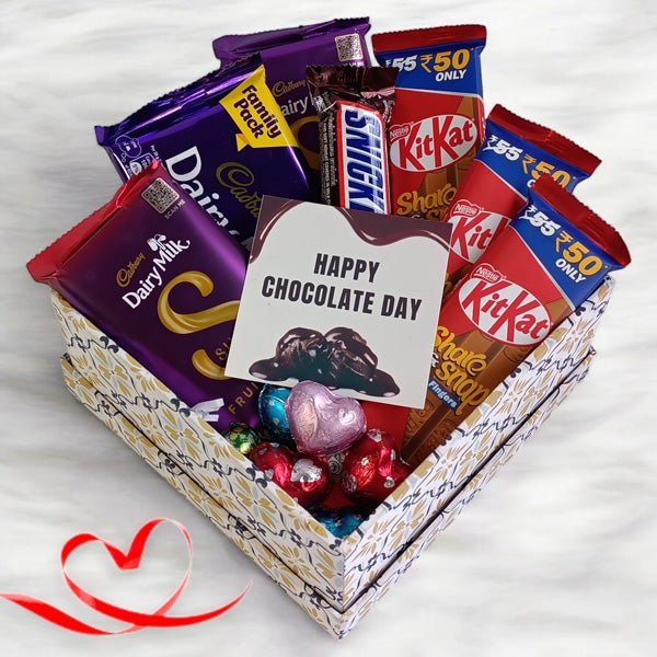 Sweet Indulgence: Chocolate Gift Box for Chocolate Day - Flowers to Nepal - FTN