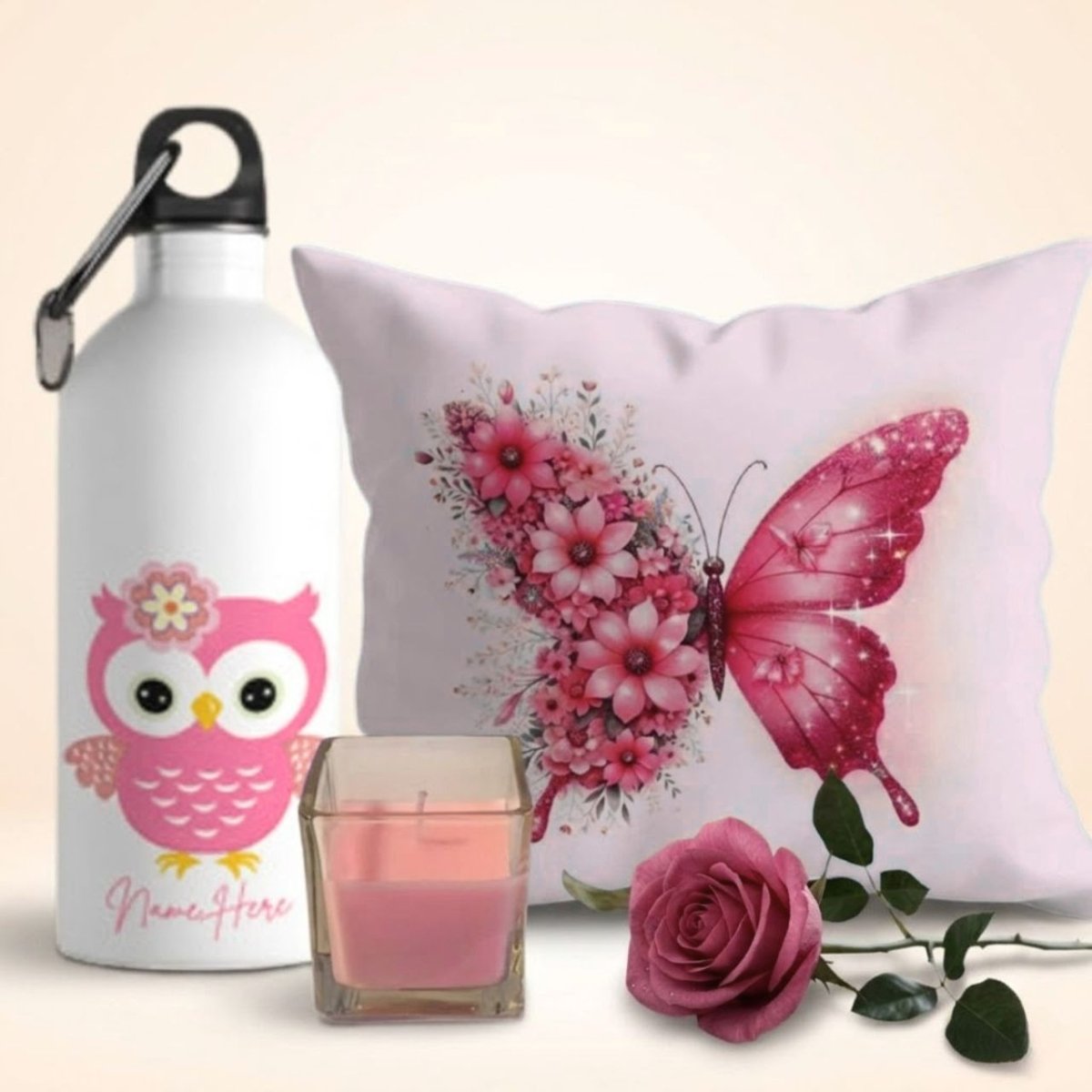 Sweet Pink Theme Celebration Gift Set - Flowers to Nepal - FTN