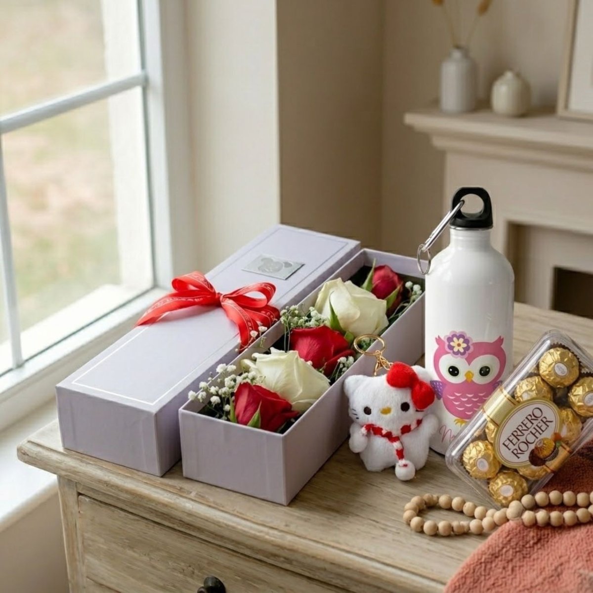 Sweet Romance Gift Combo Box - Flowers to Nepal - FTN