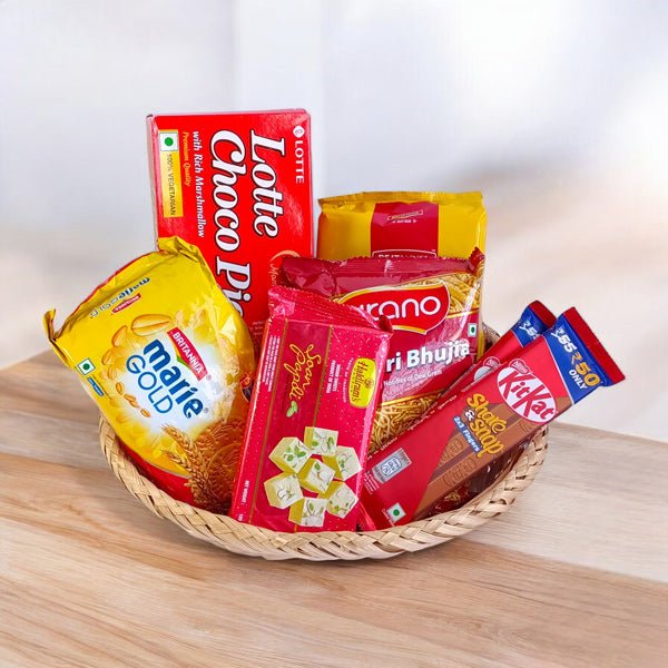 Sweet Treats & Chocolate Bliss Basket - Flowers to Nepal - FTN