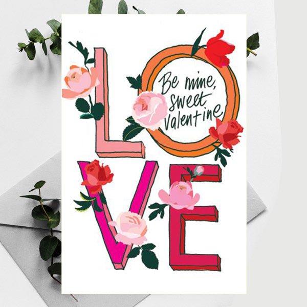 Sweet Valentine Love Card For Valentine - Flowers to Nepal - FTN