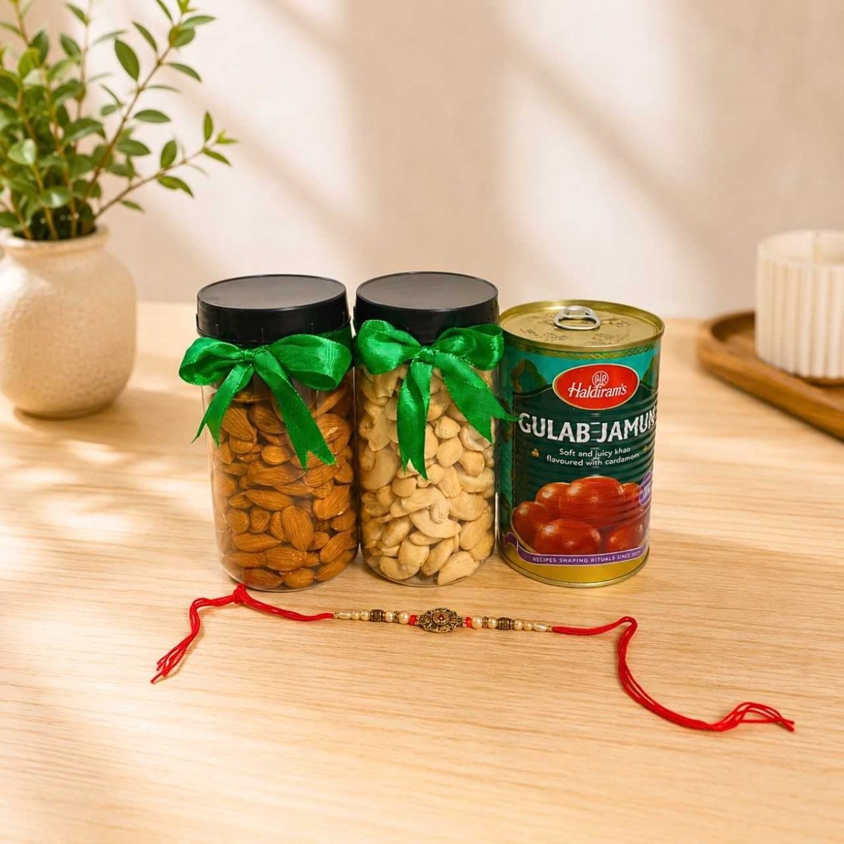 Sweets, Dry Fruits & Rakhi Gift Hamper - Flowers to Nepal - FTN