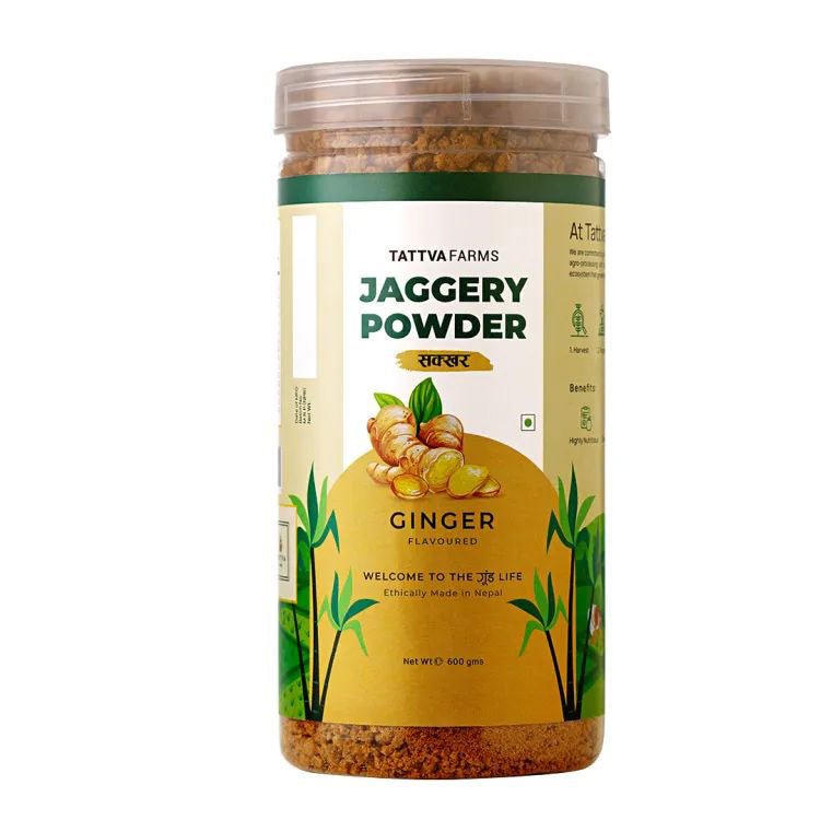 Tattva Farms Ginger Jaggery Powder 300g - Flowers to Nepal - FTN