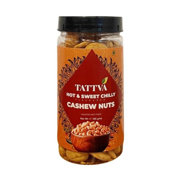 Tattva Hot & Sweet Chilly Cashew Nuts 185G - Flowers to Nepal - FTN