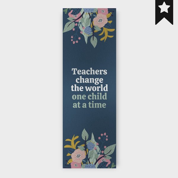 Teacher Quote Metal Bookmark - Flowers to Nepal - FTN