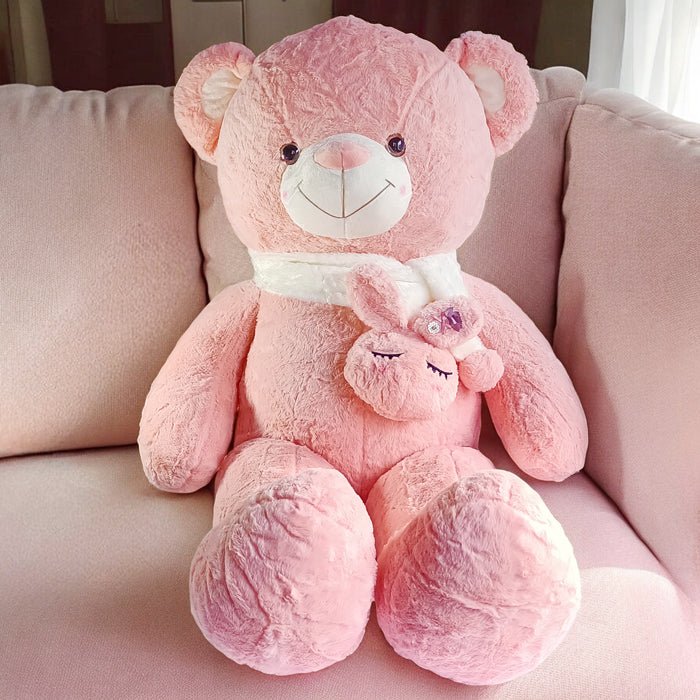 Teddy Bear with Bunny Scarf 43