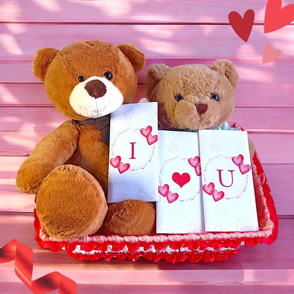 Teddy & Chocolate Love Basket - Flowers to Nepal - FTN