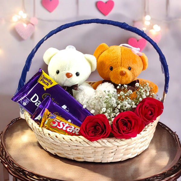 Teddy & Chocolates Delight - Flowers to Nepal - FTN