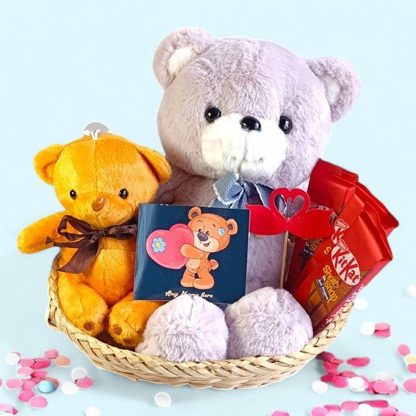 Teddy Day Snuggle Bear Combo - Flowers to Nepal - FTN