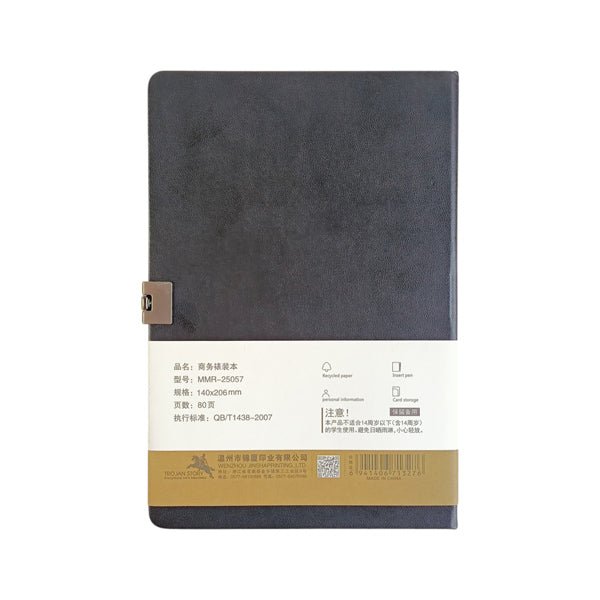 The A5 Notebook Black - Flowers to Nepal - FTN