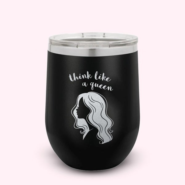 Think Like a Queen Insulated Steel Mug - Flowers to Nepal - FTN