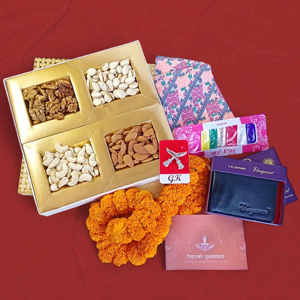 Tihar Delight Gift Hamper for Brother - Flowers to Nepal - FTN