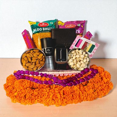 Tihar Gift Basket for Brother - Flowers to Nepal - FTN