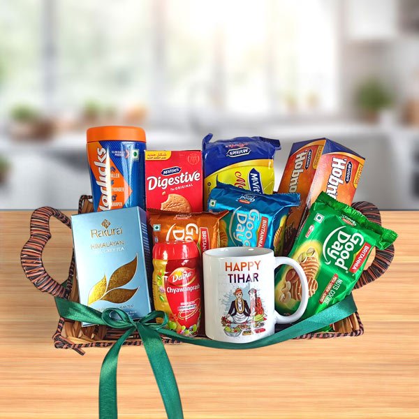 Tihar Snack Goodies Treats Basket - Flowers to Nepal - FTN