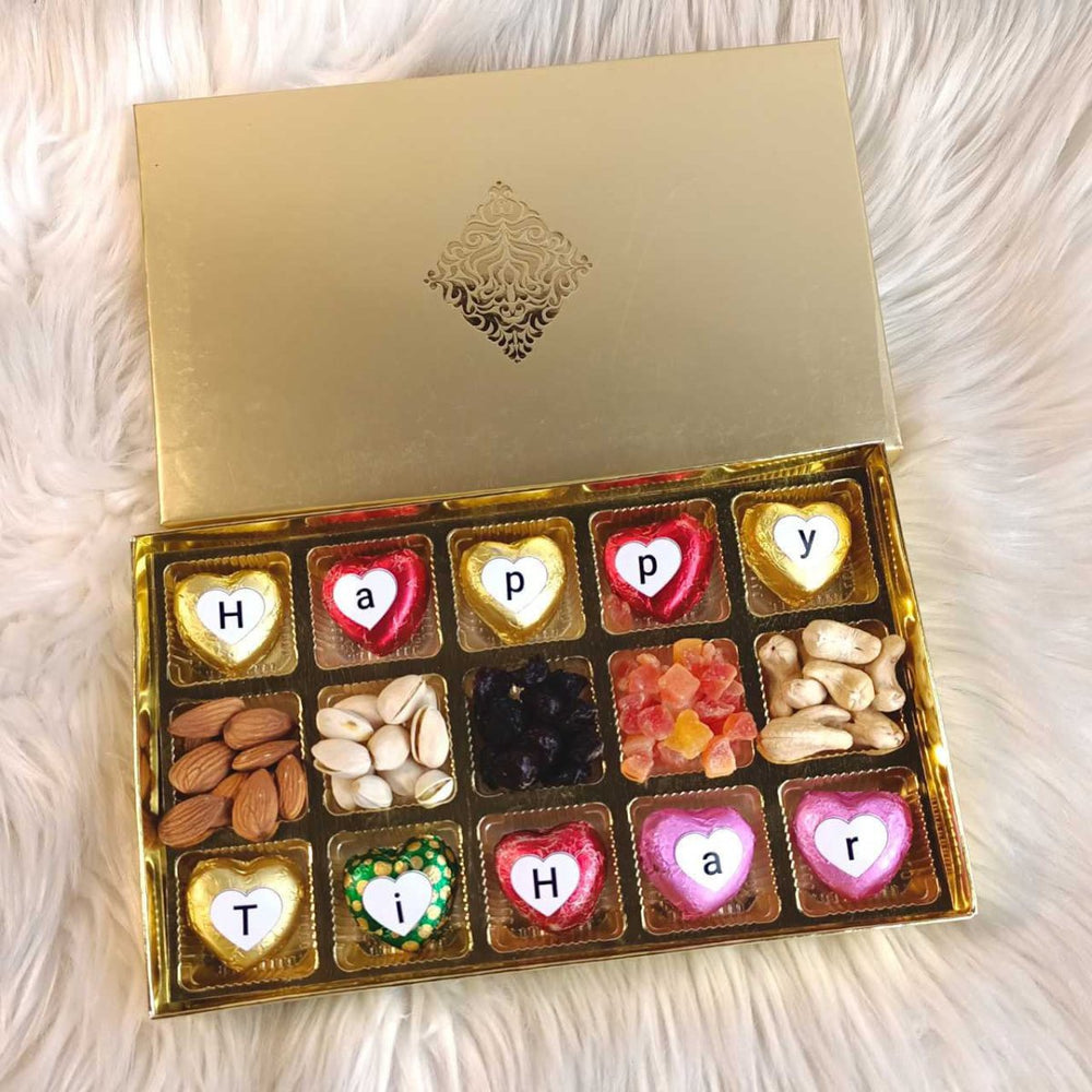 Tihar Sweets & Nuts Box - Flowers to Nepal - FTN