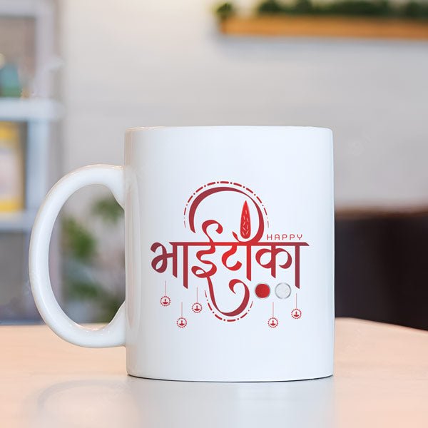 Tihar|Bhaitika Ceramic Mug - Flowers to Nepal - FTN