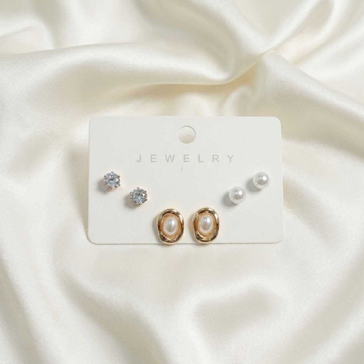 Timeless Beauty 3-Pair Earrings Set - Flowers to Nepal - FTN