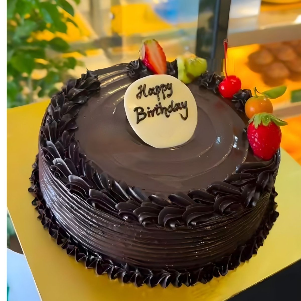 Traditional Bakery Fresh Chocolate Cake – 1 lb - Flowers to Nepal - FTN