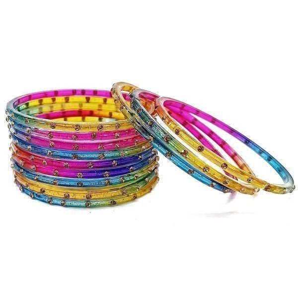 Traditional Multicolor Chura ( Set Of 12) - Flowers to Nepal - FTN