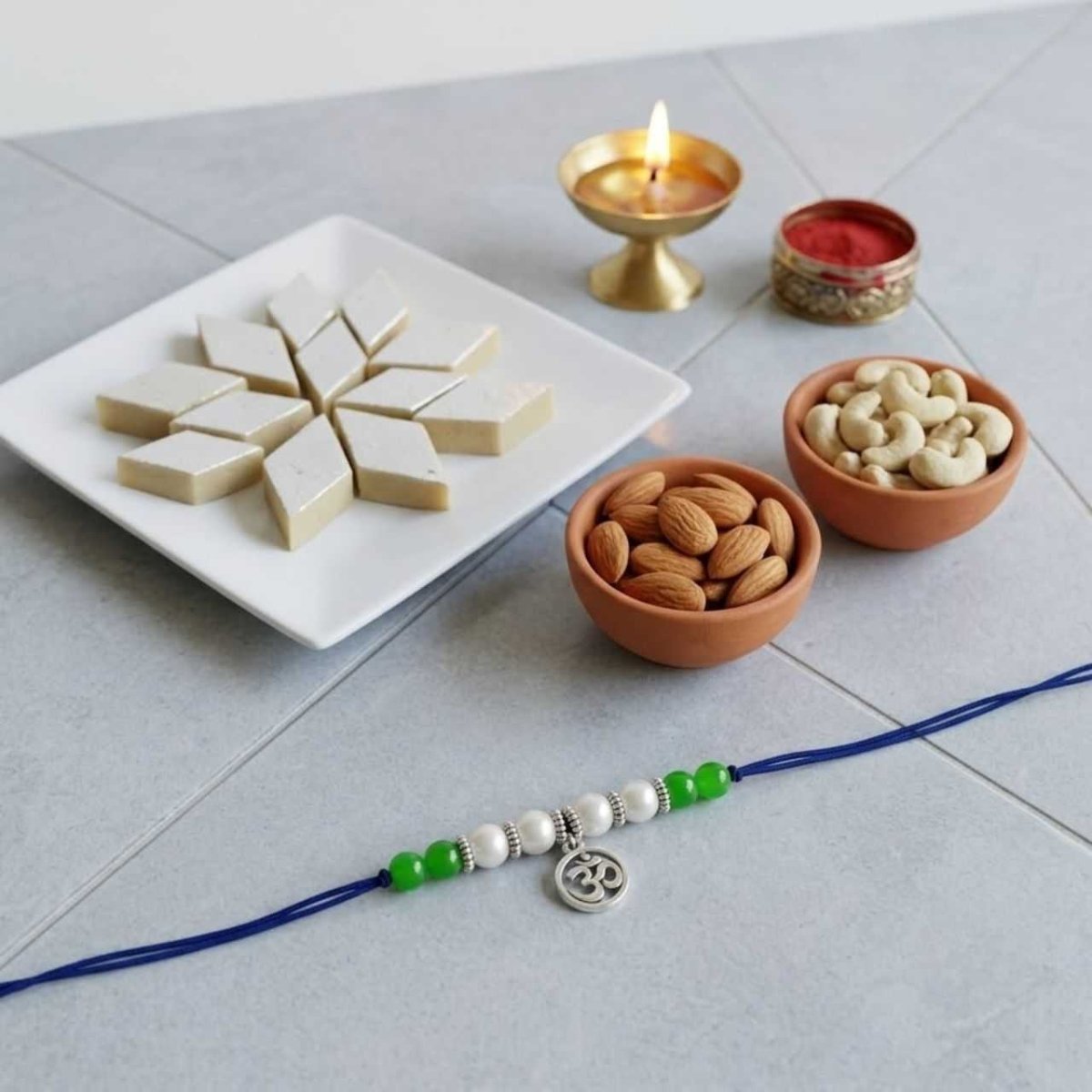 Traditional Rakhi Blessings Gift Hamper - Flowers to Nepal - FTN