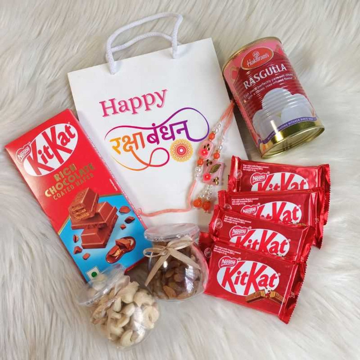 Traditional Rakhi Gift for Bhaiya - Bhabhi - Flowers to Nepal - FTN