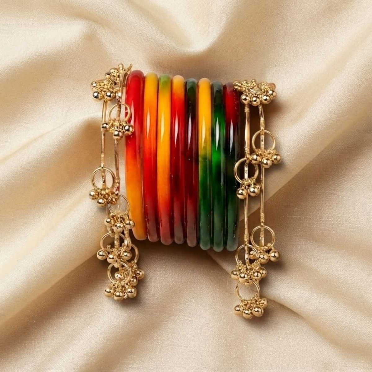 Traditional Shringar Bangles Set - Flowers to Nepal - FTN