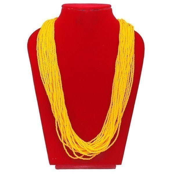 Traditional Yellow Bead Pote - Flowers to Nepal - FTN
