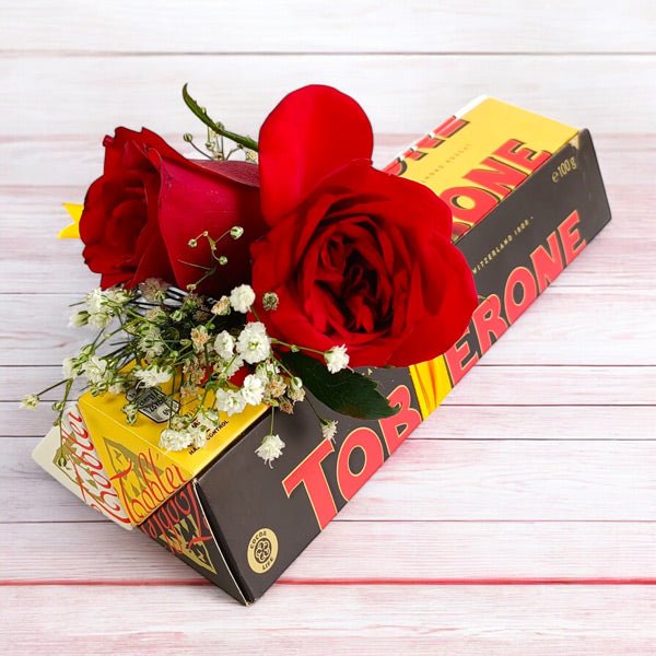 Trio Chocolate & Rose Combo - Flowers to Nepal - FTN