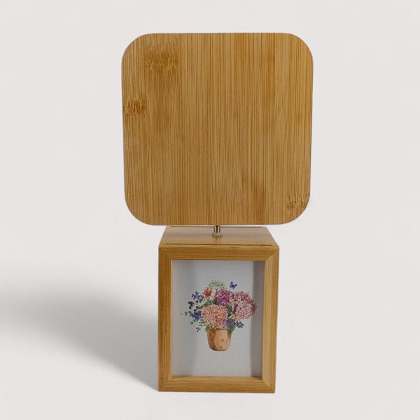 USB LED Rotating Photo Frame with On/Off Switch - Flowers to Nepal - FTN