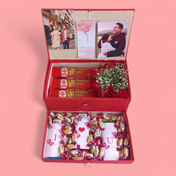 Valentine Sweet Treats in Drawer Box - Flowers to Nepal - FTN