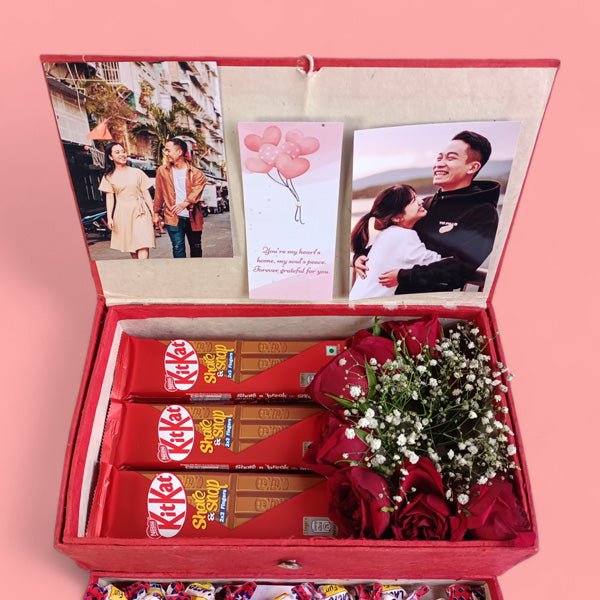 Valentine Sweet Treats in Drawer Box - Flowers to Nepal - FTN