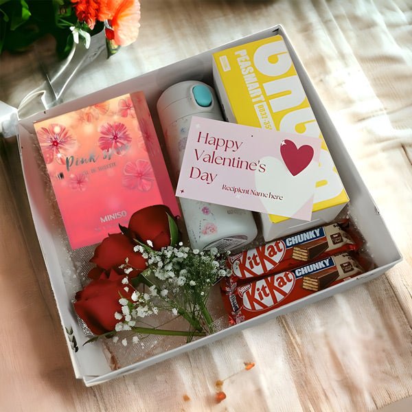 Valentine's Beautiful Gift Box - Flowers to Nepal - FTN