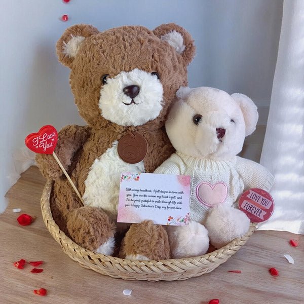 Valentine's Day Teddy Combo - Flowers to Nepal - FTN