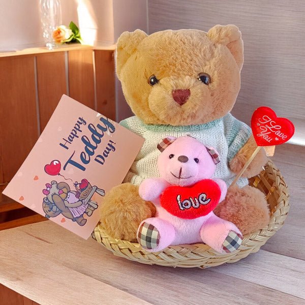 Valentine's Teddy Day Combo - Flowers to Nepal - FTN