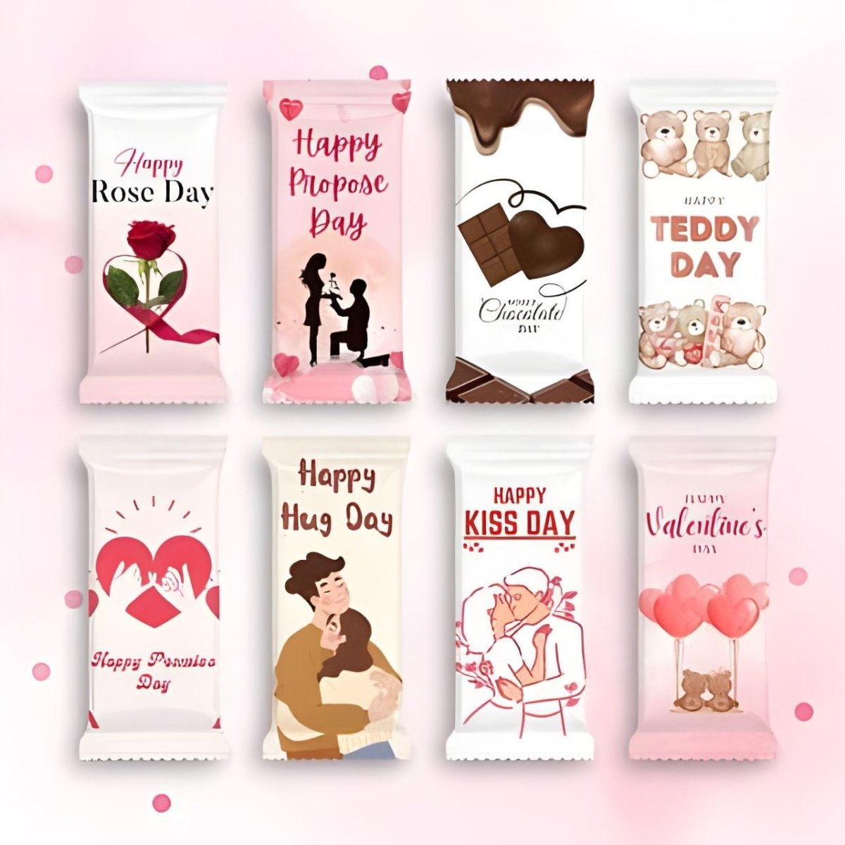 Valentine’s Week Celebration Chocolate Set – 8pcs Cadbury Dairy Milk - Flowers to Nepal - FTN