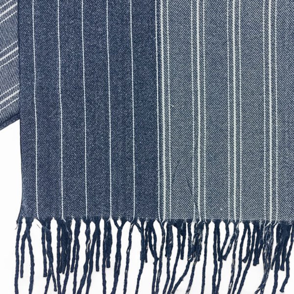 Vertical Striped Classic Wool Muffler - Flowers to Nepal - FTN