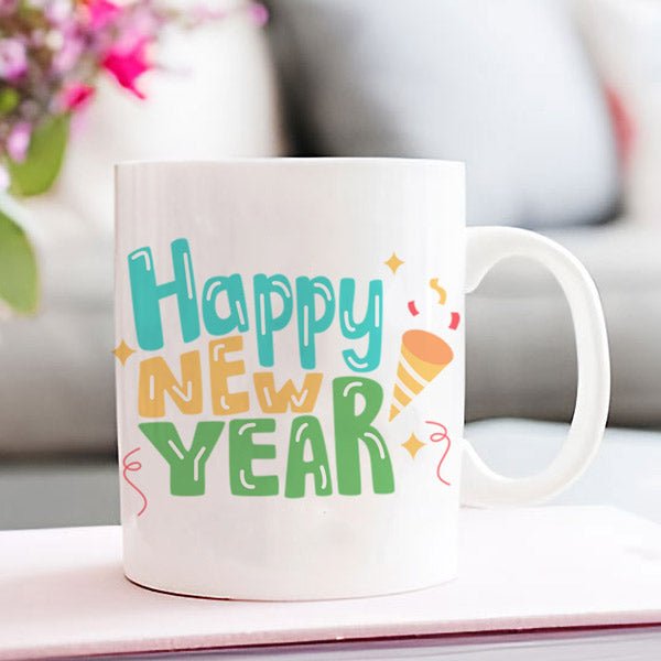 Vibrant New Year Design Mug - Flowers to Nepal - FTN