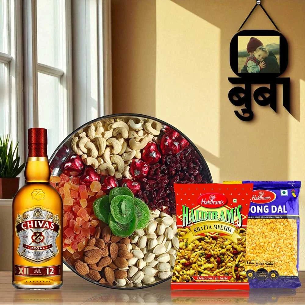 Whisky & Treats Gift Hamper for Dad - Flowers to Nepal - FTN