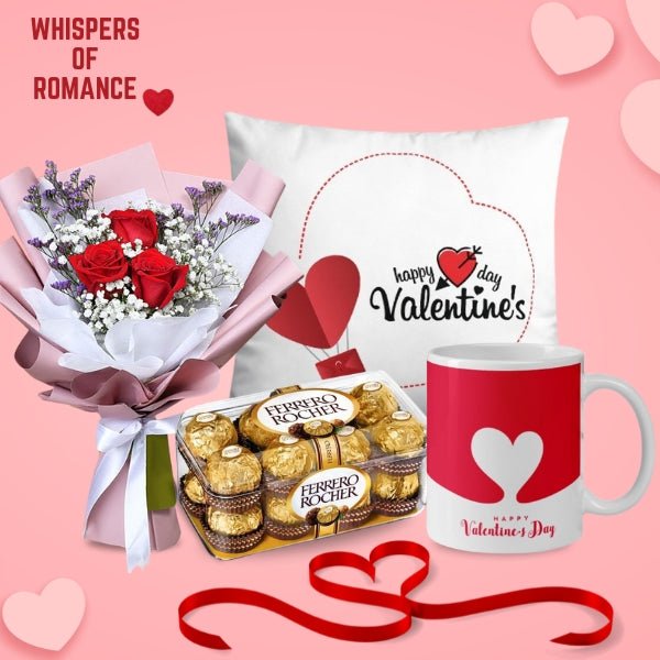 Whispers of Valentine's Gift Package - Flowers to Nepal - FTN