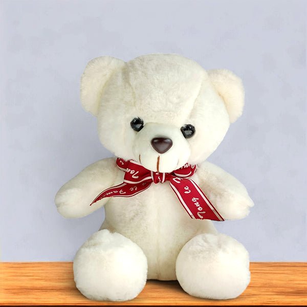 
                  
                    White Adorable Teddy Bear 7.5'' - Flowers to Nepal - FTN
                  
                