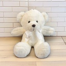 White Color Teddy Bear 20 Cm - Flowers to Nepal - FTN