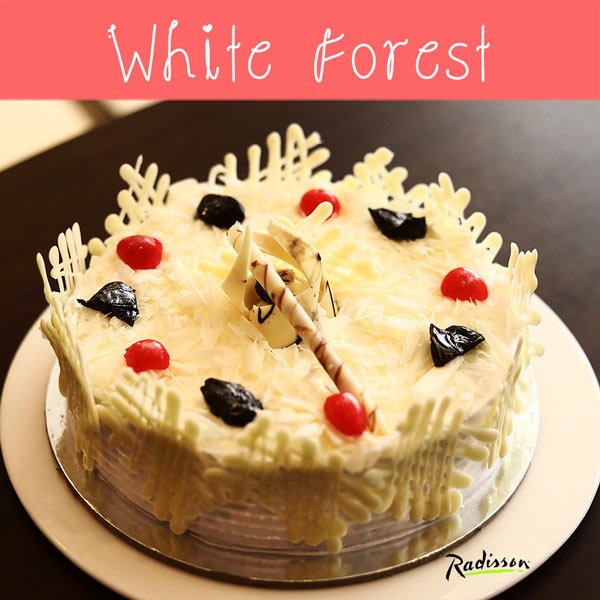 White Forest Cake - 2lbs - Flowers to Nepal - FTN