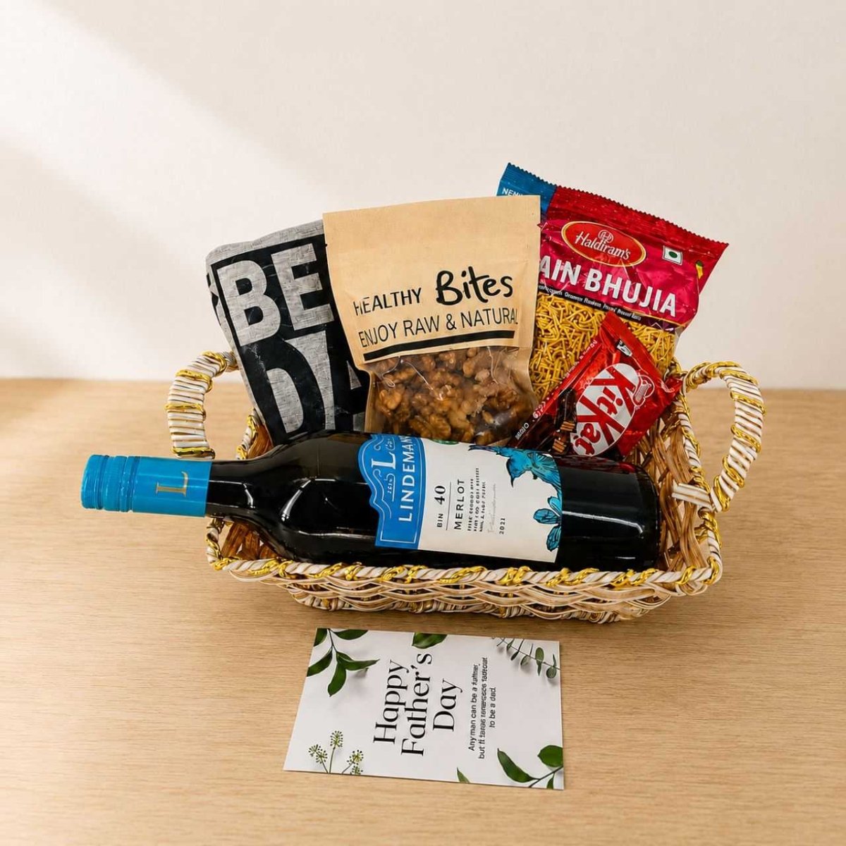 Wine & Treats Gift Hamper for Dad - Flowers to Nepal - FTN