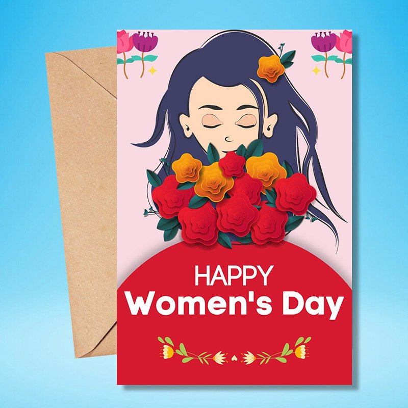 Women's Day Greeting Card For Her - Flowers to Nepal - FTN